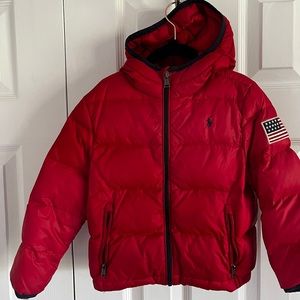 Boys 4T Polo Ralph Lauren Hooded Down Coat (Water Repellent)